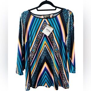 Ash Multicolor Striped Women's Top